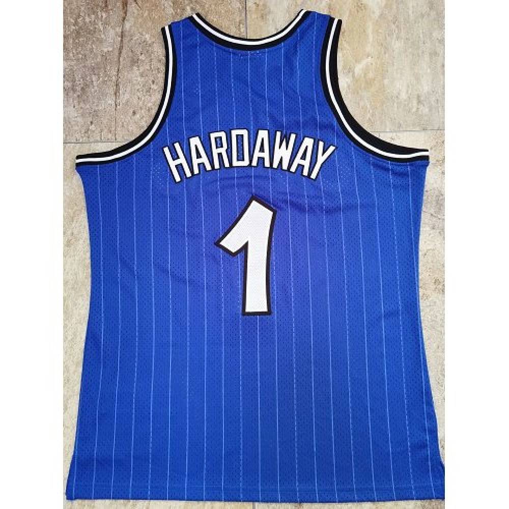 Men's Orlando Magic Anfernee Hardaway #1 Throwback Blue 94-95 Hardwood Classics Jersey-Pro Kit Vault | Brand New 26/27 Sports Jerseys